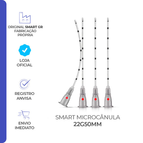 Smart Microcânula – 22G x 50 mm – Cx 10 unid | Smart GR