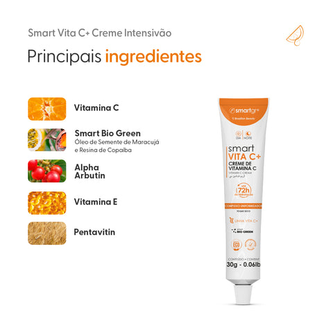 Vita C+ Intensivão de Vitamina C, 30 g — embalagem do produto, Smart GR