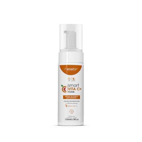 Smart Vita C+ Foam, Espuma de Limpeza, 150 ml — limpeza facial com Vitamina C, Smart GR