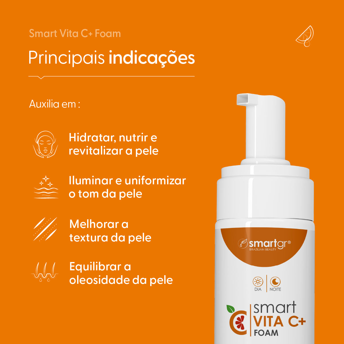 Smart Vita C+ Foam, Espuma de Limpeza, 150 ml — vista adicional, Smart GR