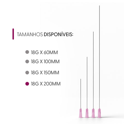 Smart Deep Cânula Para Endolaser 18g 200mm Cx10 Smart GR