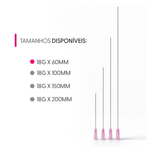 Smart Deep Cânula Para Endolaser 18g 60mm Cx10 Smart GR
