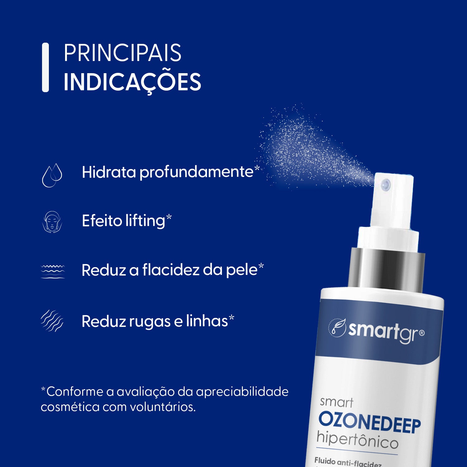 Smart Ozonedeep, Fluido Hipertônico, 120 ml — indicações de uso, Smart GR