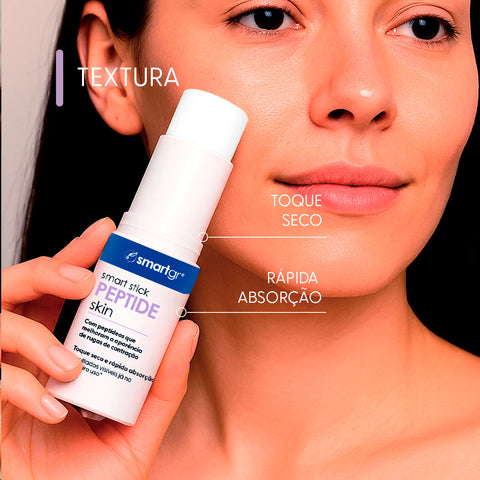 Smart Stick Peptide Skin, Firmeza e Efeito Lifting, 15 g — textura do produto, Smart GR