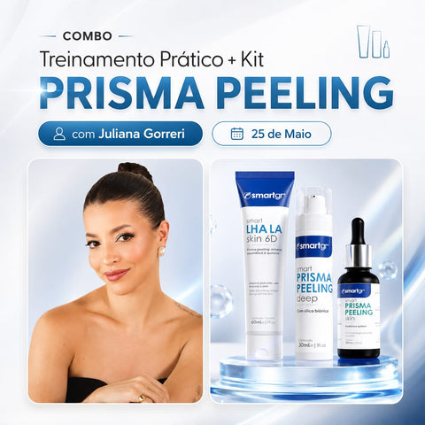 Combo Treinamento Prático + Kit Profissional Prisma Peeling em Curitiba | Smart GR com Juliana Gorreri