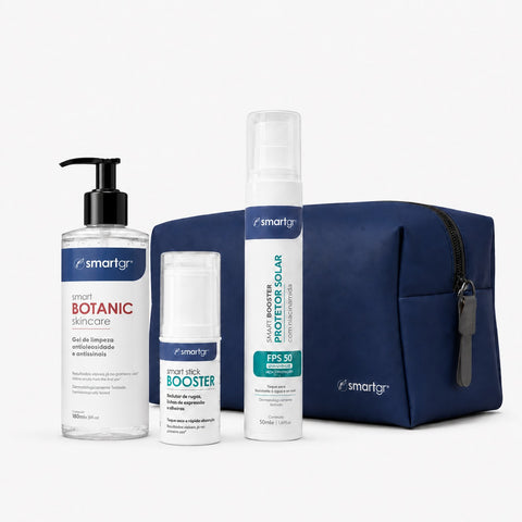 Smart Kit Botanic Booster Essencial + Necessaire Azul | Smart GR