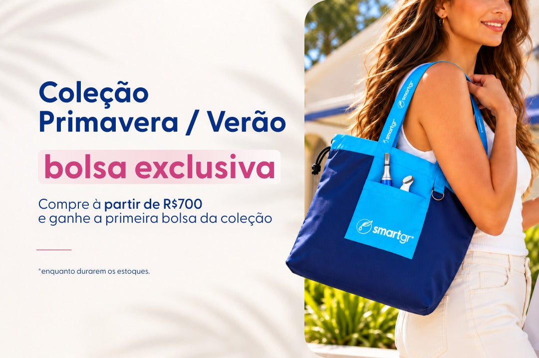 10.10: compre R$700 e ganhe uma bolsa exclusiva da Coleção de Verão Smart GR