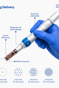 Smart Pen, Caneta de Microagulhamento Elétrico — cartucho compatível, Smart GR