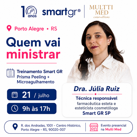 Treinamento Presencial de Microagulhamento + Prisma Peeling em Porto Alegre | Smart GR + Multti Med