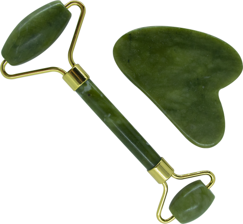 Smart Rolo Massageador Jade + Guasha, Smart GR — acessório de massagem facial