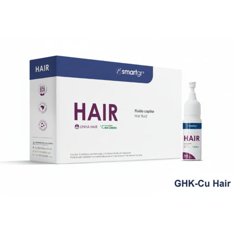 Smart Fluido Capilar Hair com GHK-Cu e Peptidios – 5 × 5 ml | Smart GR