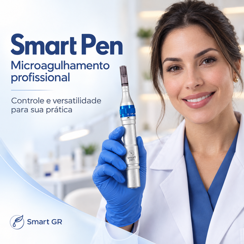 Kit Smart Pen + My Lips Vibra + Canga + Treinamento de Microagulhamento Online | Smart GR