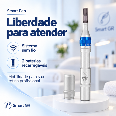 Kit Smart Pen + My Lips Vibra + Canga + Treinamento de Microagulhamento Online | Smart GR