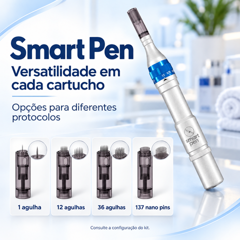 Kit Smart Pen + My Lips Vibra + Canga + Treinamento de Microagulhamento Online | Smart GR