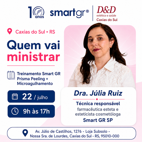Treinamento Presencial de Microagulhamento + Prisma Peeling em Caxias do Sul | Smart GR + D&D